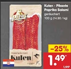 Kulen - Paprika Salami Angebote von Pikante bei Netto Marken-Discount Wetzlar für 1,49 €