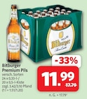 Premium Pils Angebote von Bitburger bei Markant Nordwest Herford für 11,99 €