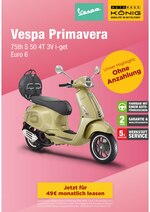 Autohaus König Prospekt für Hamburg mit 1 Seite Autohaus König Prospekt für Hamburg: "VESPA PRIMAVERA", 1 Seite, 31.07.2021 - 31.08.2021
