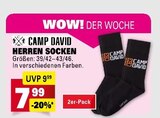 Herren Socken im Angebot bei E center in Reutlingen Herren Socken Angebote von Camp David bei E center Reutlingen für 7,99 €