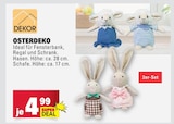 Osterdeko Hasen Angebote von DEKOR bei Marktkauf Friedrichshafen für 4,99 €