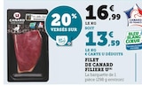 Filet de Canard Filière - U en promo à 13,59 € chez Super U Filet de Canard Filière - U dans le catalogue Super U