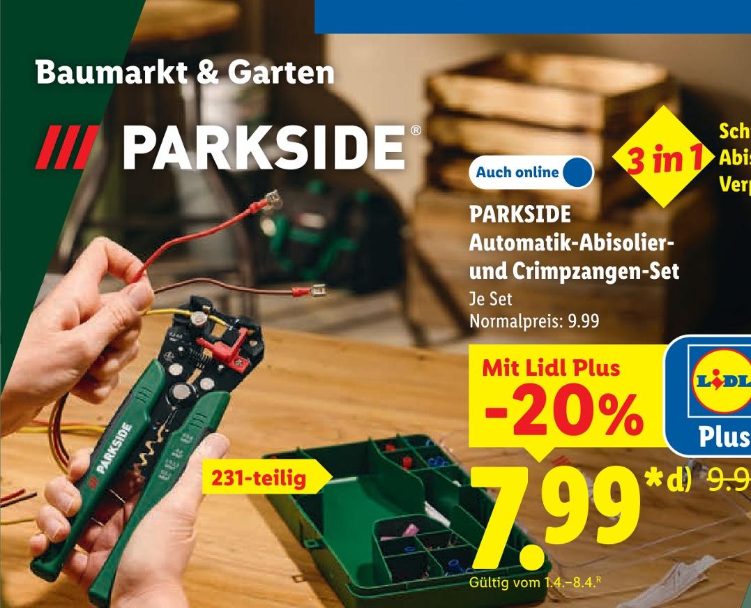 Automatik-Abisolier- und Crimpzangen-Set