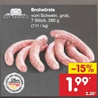 Bratwürste von Gut Ponholz im aktuellen Netto Marken-Discount Prospekt für 1,99 €