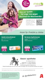 mea - meine apotheke Prospekt der Woche "Unsere Oktober-Angebote" Seite 1, 01.10.2025 bis 31.10.2025 für Hillesheim Aktueller mea - meine apotheke Prospekt "Unsere Oktober-Angebote" Seite 1 von 4 Seiten für Hillesheim
