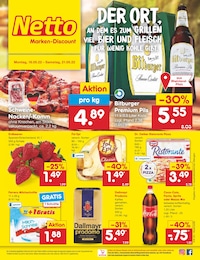 Netto Marken-Discount Prospekt für Neckargerach mit 45 Seiten Netto Marken-Discount Prospekt für Neckargerach: DER ORT, AN DEM ES ZUM GRILLEN VIEL BIER UND FLEISCH FÜR WENIG KOHLE GIBT., 45 Seiten, 16.05.2022 - 21.05.2022