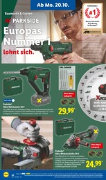 Lidl Winkelschleifer im Prospekt 