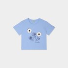 T-shirt détails effet crochet coton bleu clair fille - CREEKS en promo chez La Halle T-shirt détails effet crochet coton bleu clair fille - CREEKS dans le catalogue La Halle
