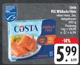 MSC Wildlachs Filets Angebote von Costa bei EDEKA Leipzig für 5,99 €