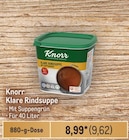 Klare Rindsuppe von Knorr im aktuellen Metro Prospekt für 9,62 €