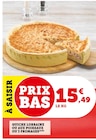 Quiche Lorraine ou aux poireaux ou 3 fromages dans le catalogue Super U