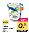 Joghurt natur Angebote von Go Bio bei Netto mit dem Scottie Dessau-Roßlau für 0,29 €