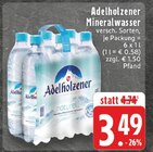 Mineralwasser im Angebot bei E center in Hamm Mineralwasser Angebote von Adelholzener bei E center Hamm für 3,49 €
