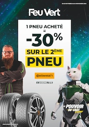 Prospectus Feu Vert, "1 PNEU ACHETÉ = -30% SUR LE 2ÈME PNEU",  pages, 23/10/2024 - 24/11/2024