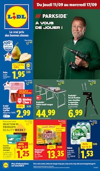 Prospectus Lidl en cours, "Le vrai prix des bonnes choses", page 1 sur 76
