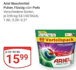 Waschmittel Pulver Angebote von Ariel bei GLOBUS Weimar für 15,99 €