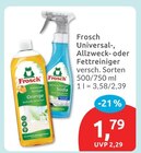 Universal-, Allzweck- oder Fettreiniger von Frosch im aktuellen budni Prospekt