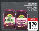 Apfel Rotkohl im Angebot bei EDEKA in Hof Apfel Rotkohl Angebote von Kühne bei EDEKA Hof für 1,29 €