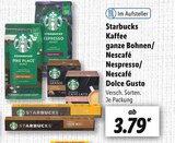 Kaffee von Starbucks für 3,79 € bei Lidl im Angebot Kaffee von Starbucks im aktuellen Lidl Prospekt