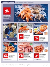 Promos Crevettes Sauvages dans le catalogue "Les Halles en fête" de Auchan Hypermarché à la page 12