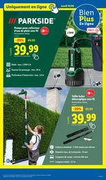 Prix et réduction Taille-Haie dans le prospectus Lidl en cours Offre Taille-Haie dans le catalogue Lidl du moment à la page 39