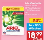 Waschmittel von Ariel für 18,99 € bei Netto Marken-Discount im Angebot Waschmittel von Ariel im aktuellen Netto Marken-Discount Prospekt