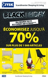 Catalogue Jysk à Tourville-la-Rivière, avec 8 pages Prospectus Jysk à Tourville-la-Rivière, "Black Friday économisez jusqu’à 70%", 8 pages, 22/11/2022 - 28/11/2022