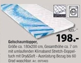 Aktuelle Matratze Angebote bei Zurbrüggen in Essen Aktuelles Gelschaumtopper Angebot bei Zurbrüggen in Essen ab 198,00 €
