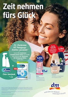 Aktueller dm-drogerie markt Prospekt "Zeit nehmen fürs Glück" Seite 1 von 4 Seiten für Lübeck