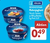 Rahmjoghurt Pfirsich-Maracuja von Weihenstephan im aktuellen ALDI SÜD Prospekt für 0,49 €