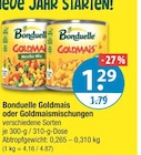 Goldmais im Angebot bei V-Markt in Regensburg Goldmais Angebote von Bonduelle bei V-Markt Regensburg für 1,29 €