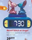Réveil Stitch et Angel - Stitch en promo chez La Grande Récré Réveil Stitch et Angel - Stitch dans le catalogue La Grande Récré