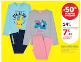 Pyjama enfant licence Pikachu - Pokémon - Super U à Saint-Germain-en-Laye Pyjama enfant licence Pikachu - Pokémon en promo chez Super U Saint-Germain-en-Laye à 7,45 €