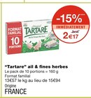 “Tartare” ail & fines herbes - Tartare dans le catalogue Monoprix