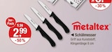 Schälmesser im V-Markt Prospekt Schälmesser von Metaltex im aktuellen V-Markt Prospekt für 2,99 €