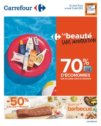 Catalogue Carrefour à Lens, avec 80 pages Prospectus Carrefour à Lens, "La beauté sans modération", 80 pages, 28/06/2022 - 11/07/2022