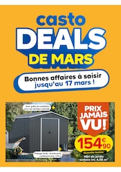 Catalogue Bricolage Castorama en cours à Vulaines-sur-Seine et alentours, "casto DEALS DE MARS", 1 page, 25/02/2025 - 17/03/2025