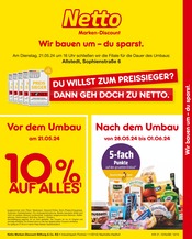 Aktueller Netto Marken-Discount Discounter Prospekt in Edersleben und Umgebung, "Wir bauen um - du sparst." mit 2 Seiten, 21.05.2024 - 21.05.2024