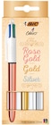 Promo Coffret 3 stylos bille 4 couleurs métallisés à 3,49 € dans le catalogue Intermarché à La Teste-de-Buch