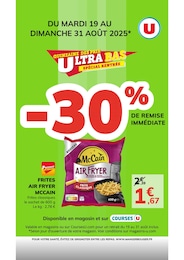 Prospectus Supermarchés Hyper U en cours, QUINZAINES DES PRIX ULTRA BAS : SPÉCIAL RENTRÉE, 1 page, 19/08/2025 - 30/08/2025 Catalogue Supermarchés Hyper U en cours à Caen et alentours, QUINZAINES DES PRIX ULTRA BAS : SPÉCIAL RENTRÉE, 1 page, 19/08/2025 - 30/08/2025