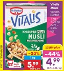 Dr Oetker im Netto Marken-Discount Prospekt Vitalis Müsli von Dr. Oetker im aktuellen Netto Marken-Discount Prospekt für 4,99 €
