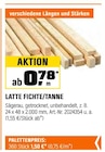Latte Fichte/Tanne Angebote bei OBI Fürth für 0,78 €