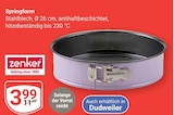 Springform von Zenker für 3,99 € bei GLOBUS im Angebot Springform von Zenker im aktuellen GLOBUS Prospekt