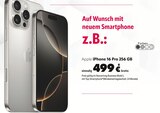 iPhone 16 Pro 256 GB Angebote von Apple bei BSB mobilfunk Rostock für 499,00 €