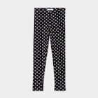 Legging taille élastiquée coton noir fille - La Halle à Valence Legging taille élastiquée coton noir fille en promo chez La Halle Valence à 5,99 €