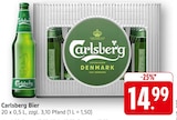 Bier im Angebot bei E center in Nagold Bier Angebote von Carlsberg bei E center Nagold für 14,99 €