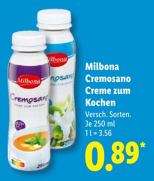 Cremosano Creme zum Kochen