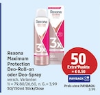 Maximum Protection Deo-Roll-on oder Deo-Spray von Rexona für 3,99 € bei EDEKA im Angebot Maximum Protection Deo-Roll-on oder Deo-Spray von Rexona im aktuellen EDEKA Prospekt