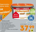 Aktuelle Farbe Angebote bei Globus-Baumarkt in Göttingen Aktuelles Globusweiß Angebot bei Globus-Baumarkt in Göttingen ab 37,99 €