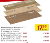 toom Baumarkt Hof - Feinsteinzeug in Holzoptik Angebot im Prospekt Feinsteinzeug in Holzoptik bei toom Baumarkt im Hof Prospekt für 19,99 €